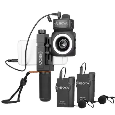 SmartCine W2 Wireless Video Kit for Smartphone + Dual Lavalier Mics