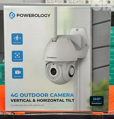 Powerology wireless outdoor camera with solar panel