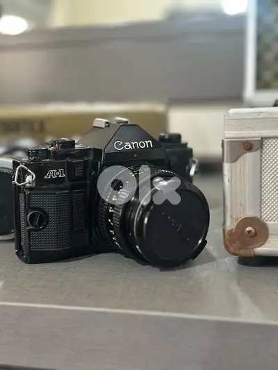Canon A-1 Vintage Film Camera 1978 and accessories kit