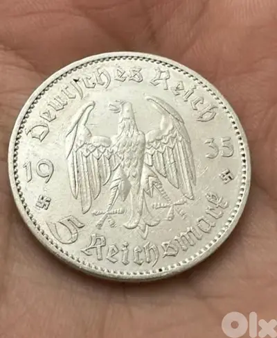 German Nazi Silver Coin year 1935 Memorial for the Potsdam Church