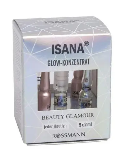 ISANA GLOW CONCENTRATE BEAUTY GLAMOUR. 5 x 2 ml/4$delivery