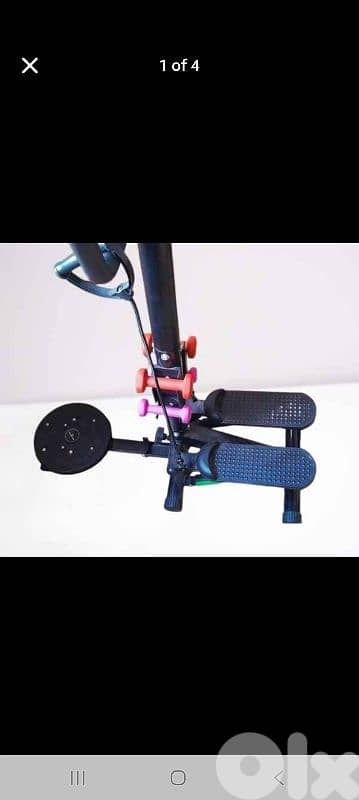 Stepper Home Machine with dumbells 0