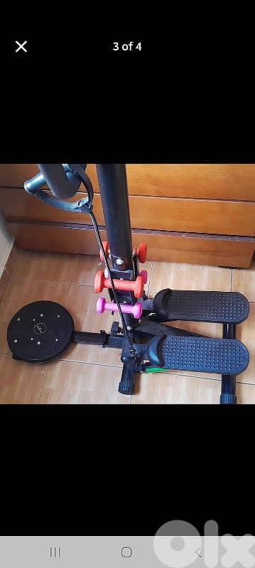 Stepper Home Machine with dumbells 2