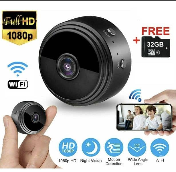 Wireless Mini Camera with Night Vision and Wide Angle/4$ delivery 0