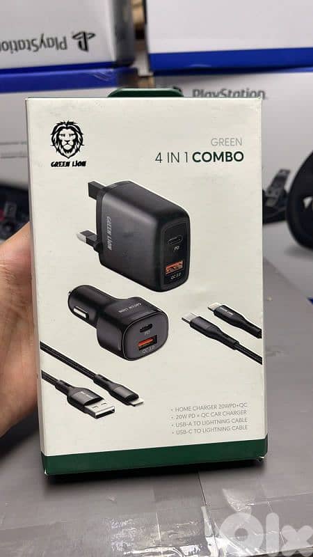 Green lion 4 in 1 charger combo 18$ last 0