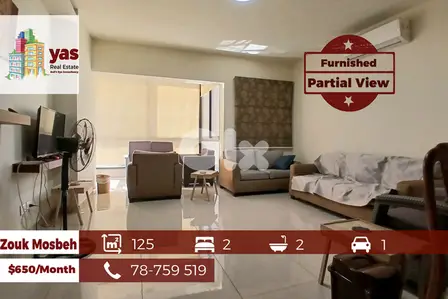 Zouk Mosbeh 125m2 | Rent | View | Furnished | Mint Condition | IV