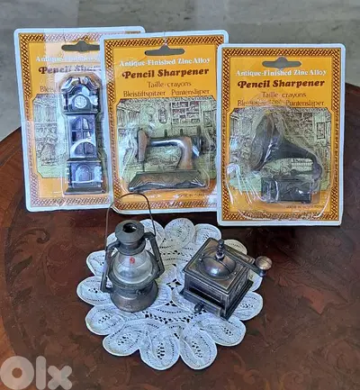 Collectible Miniature Antique Pencil Sharpener Collection (5 pieces)