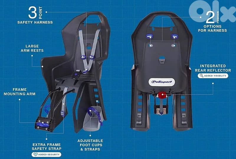 polisport bicycle child seat 1