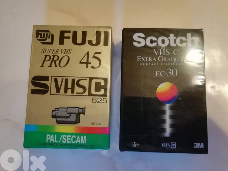 New VHS-C tapes starting 7$ 0