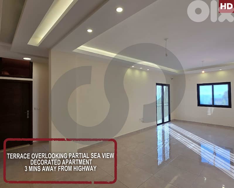 130sqm apartment | hot deal  | partial sea view-  dibbieh REF#HD127214 0