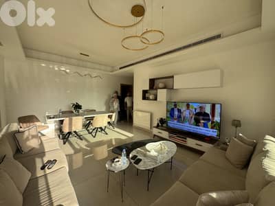 Furnished apartment terrace rent Waterfront شقة مفروشة للإيجار FIR2875