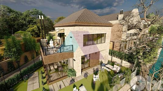 3 Villas on 1,200m2 land 4sale in Hrajel/Faraya - فلل للبيع في حراجل