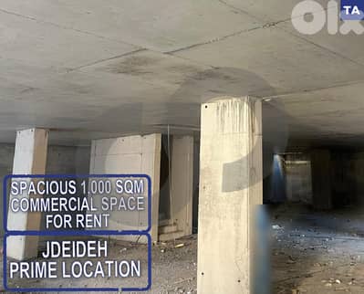 Spacious 1000 sqm Commercial Space for Rent – Jdeideh REF#TA127242