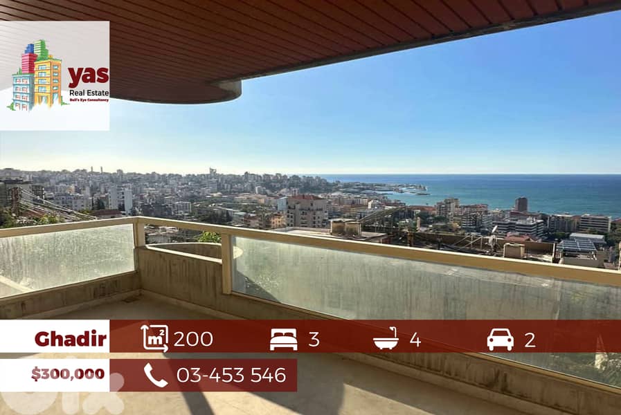 Ghadir 200m2 | Prime Location | Panoramic Sea View | OH 0