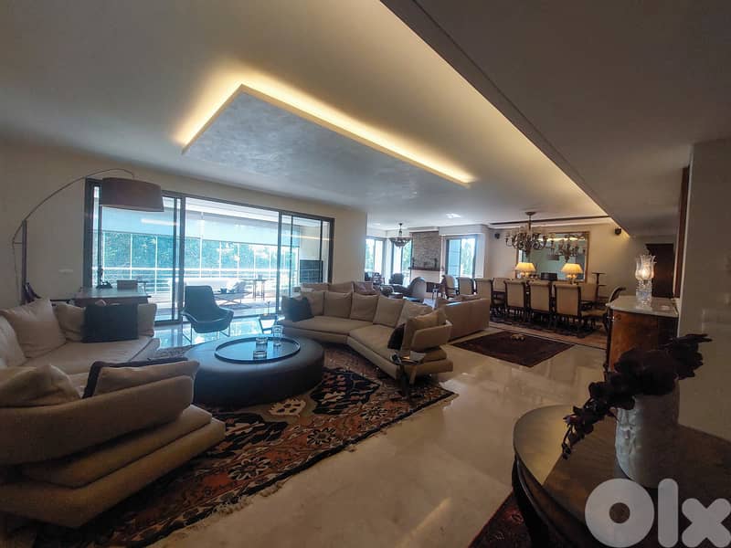 350 SQM Luxurious Apartment in Rabieh, Metn + 150 SQM Terrace 0