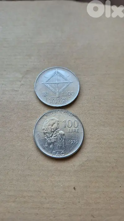 2 italian commemorative coins