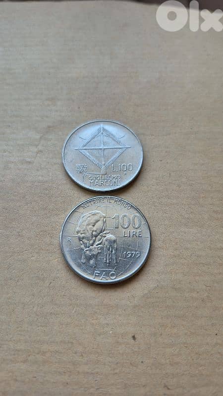 2 italian commemorative coins 0