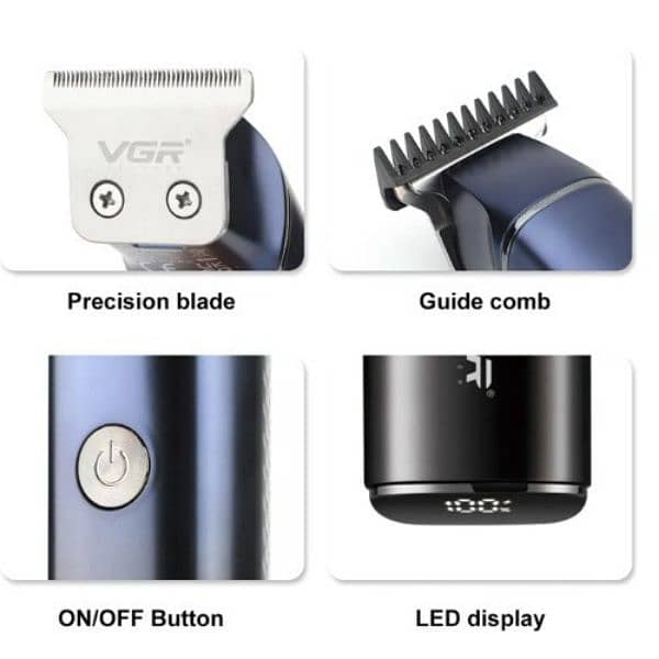 VGR V-986 Pro Self Haircut Hair Clipper Beard Trimmer 2