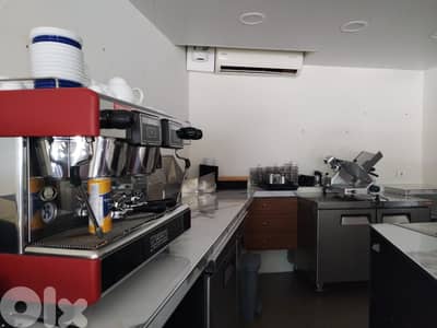 L12342 - A Cozy Fully Equipped Coffee Shop for Rent In Kaslik
