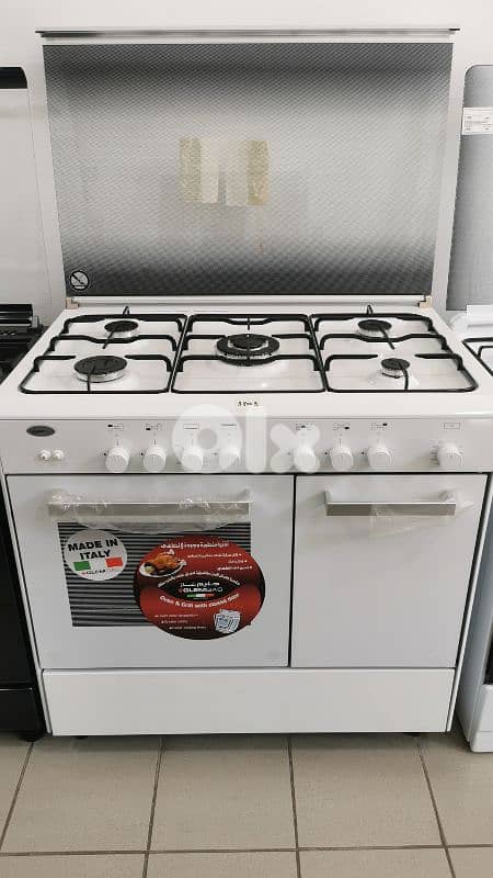 Gas Oven Glem Gas 90cm White فرن غليم غار إيطالي الأصلي 0