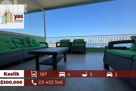 Kaslik / Sarba 187m2 | Super Luxury | Panoramic View | Prime Area | EH