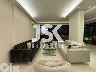 L19466 - Decorated Apartment With Terrace For Sale in Mansourieh
