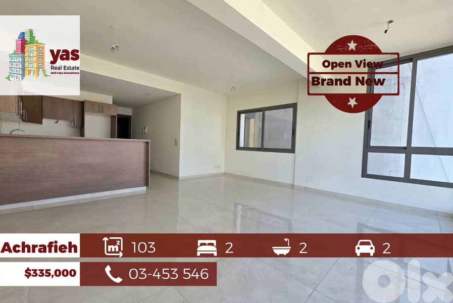 Achrafieh 103m2 | Brand New | Open View | Prime Location | SKH | 0
