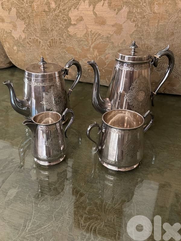 Tea set (plated silver) 0