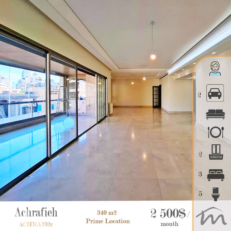 Ashrafieh | Signature 340m² Luxurious Apart | Prime 3 Master Bedrooms 0