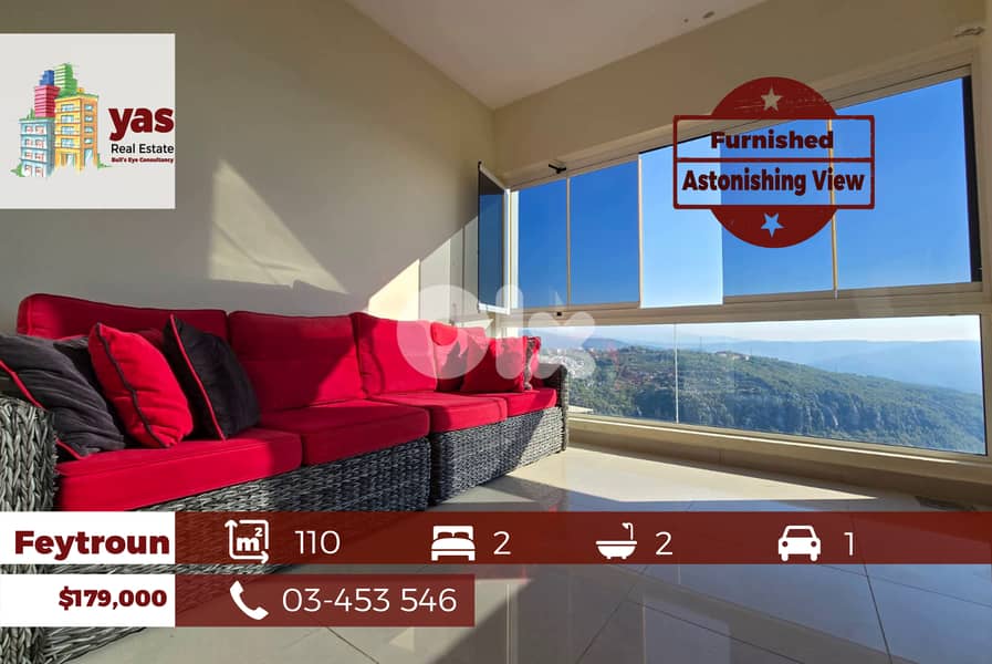 Feytroun 110m2 | Furnished Chalet | Gated | Astonishing View | DA 0