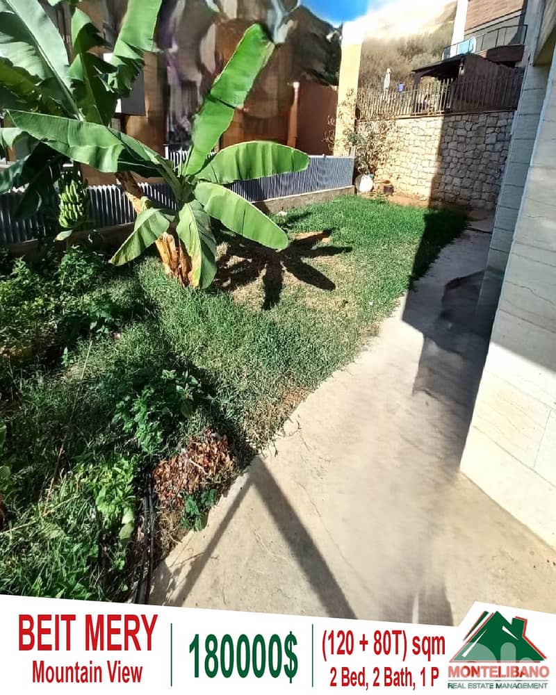 120 sqm Apartment For Sale in Beit Mery with 80 sqm Terrace + View 0