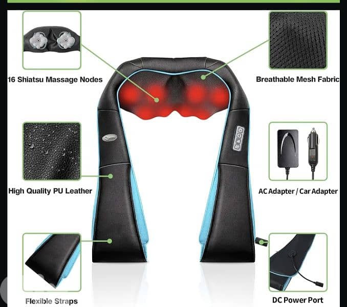 cotsoco Neck Massager, Shiatsu Neck and Back Massager& Heat/4$delivery 1