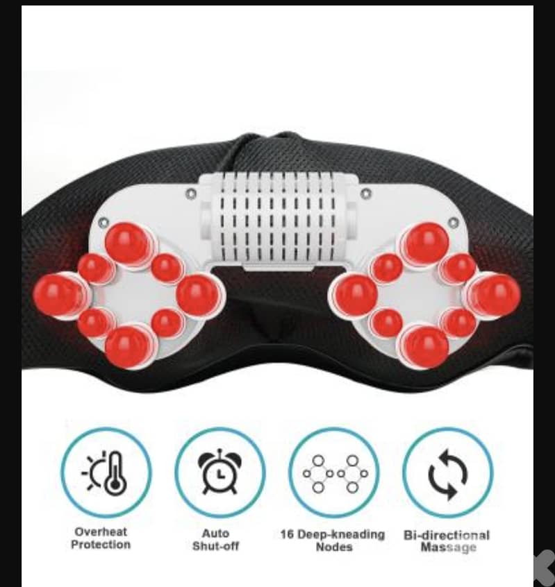 Cotsoco wireless neck massager Shiatsu massage device+heat/4$ delivery 3