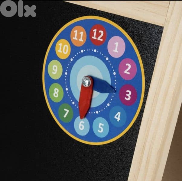Double-sided magnetic chalk & dry erase board for kids/4' delivery 4