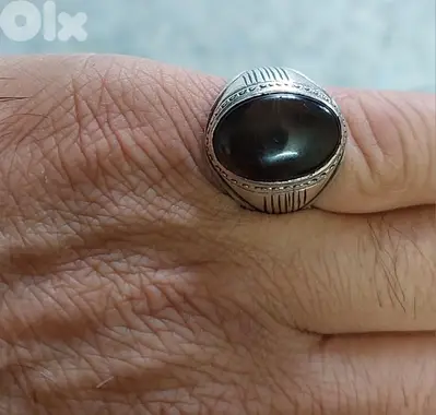 Agate Silver Ring weight 10.5 grs خاتم عقيق يماني  اصلي فضة ١٠،٥غرام
