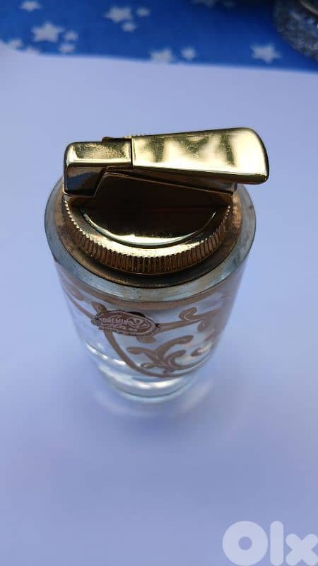 Cristal Table Lighter and Ashtray 2