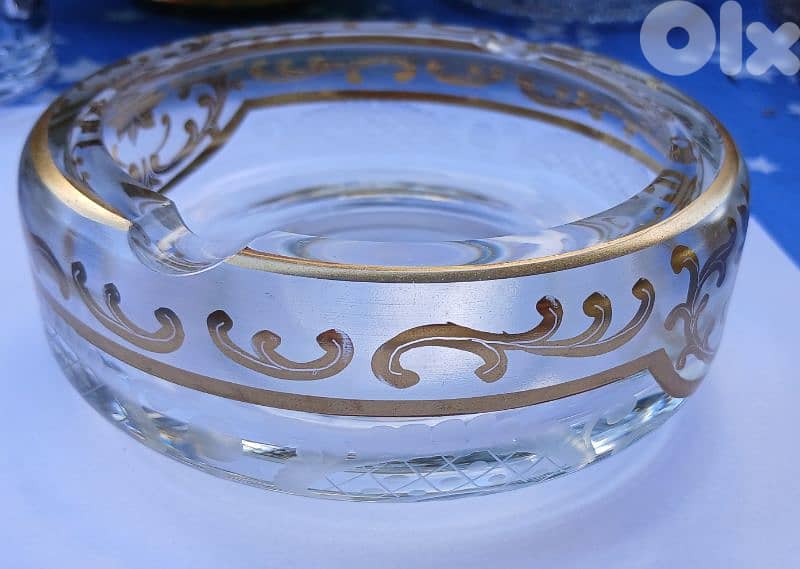 Cristal Table Lighter and Ashtray 5
