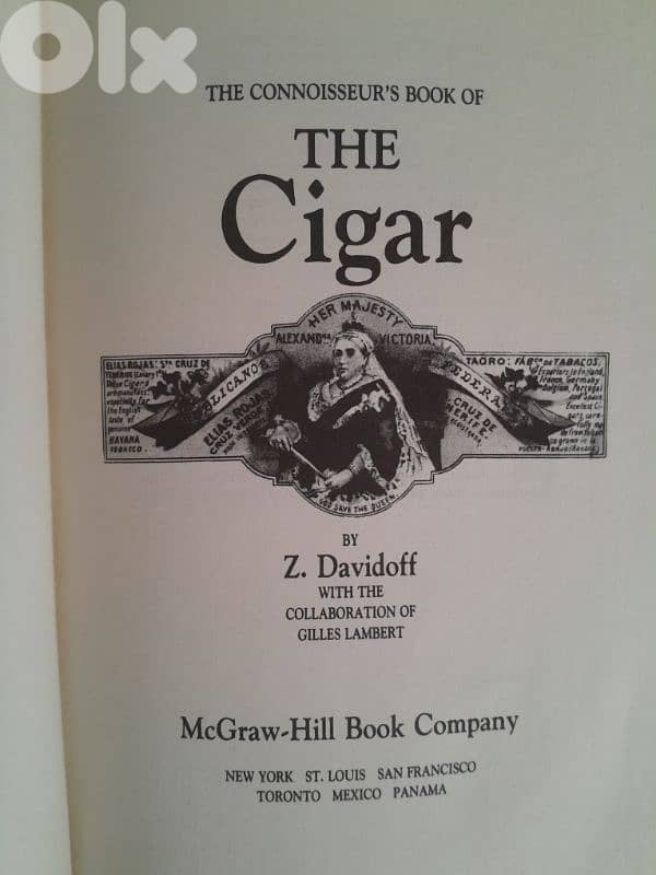 The connoisseur book of Cigar by ZINO DAVIDOFF 1