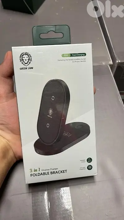 Green lion 3 in 1 wireless charger foldable bracket