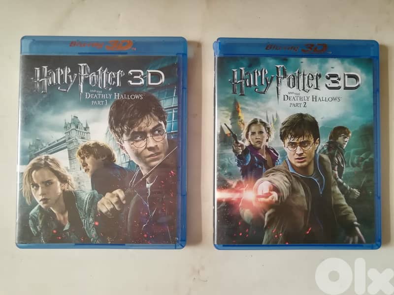 Harry Potter Deathly hallows 1&2 original bluray & bluray 3d 0