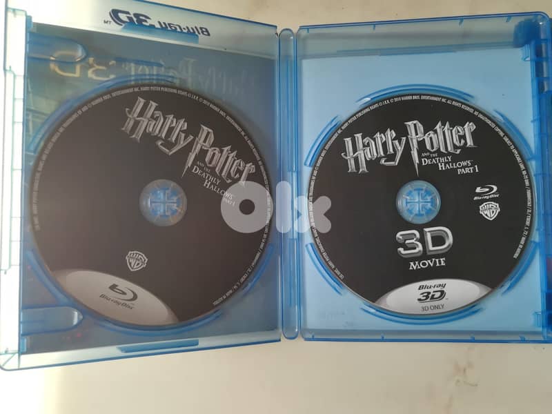 Harry Potter Deathly hallows 1&2 original bluray & bluray 3d 1
