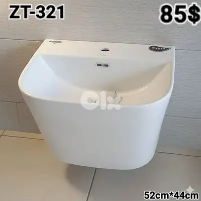 Wall hung sinks. مغاسل تعليق بالحيط