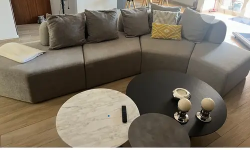 grey sofa