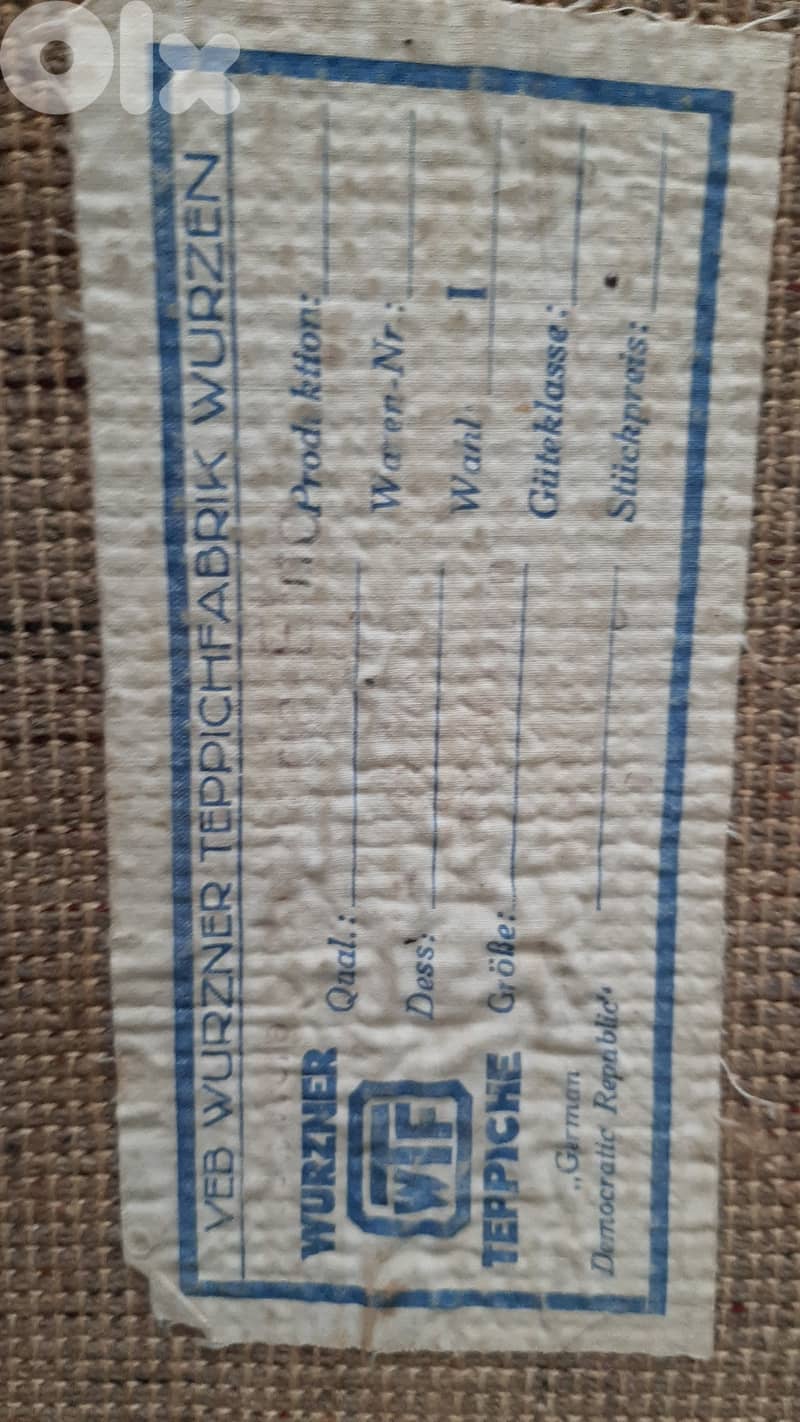 Vintage Antique German carpet. 4