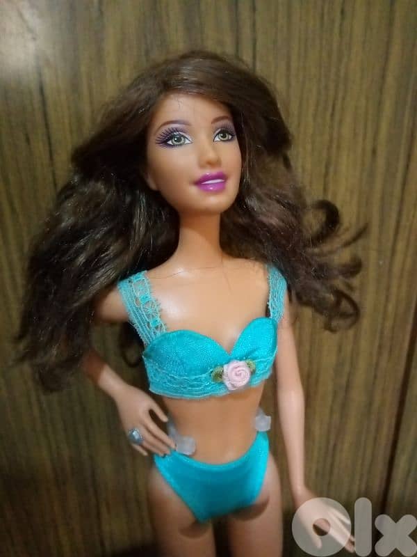 Barbie LOVE NAILS as new doll Mattel03 bend legs flat feet+swimwear=25 0