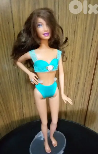 Barbie LOVE NAILS as new doll Mattel03 bend legs flat feet+swimwear=25 Barbie LOVE NAILS as new doll Mattel03 bend legs flat feet+swimwear=25