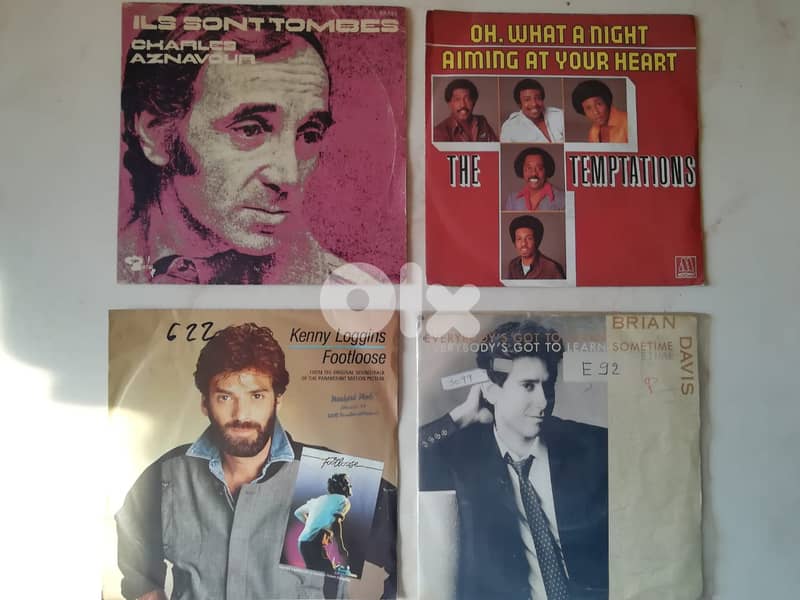 45t 7" vinyl collection any for 6$ 2