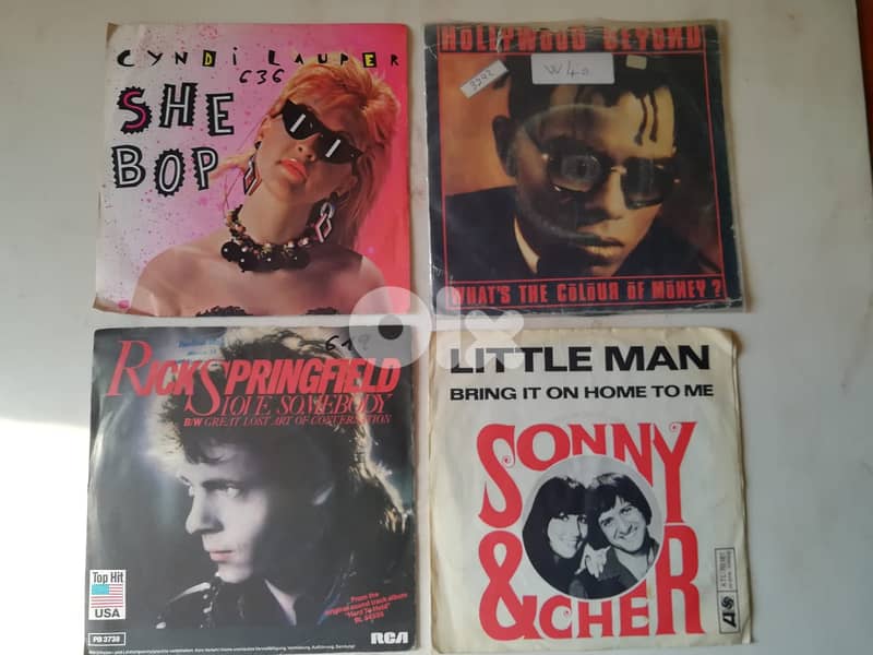 45t 7" vinyl collection any for 6$ 4