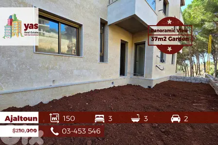 Ajaltoun 150m2 | 37m2 Garden | New | Panoramic View | Classic Area | T