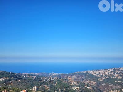 1230 SQM Land in Bikfaya (Zaghrine) + Mountain & Sea View